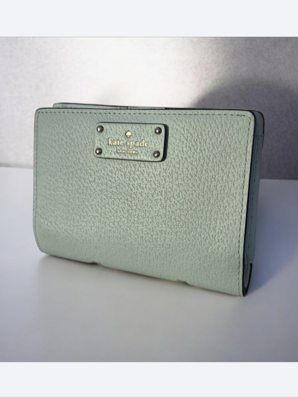 Kate Spade Wellesley Cara Small Wallet in Mint Green